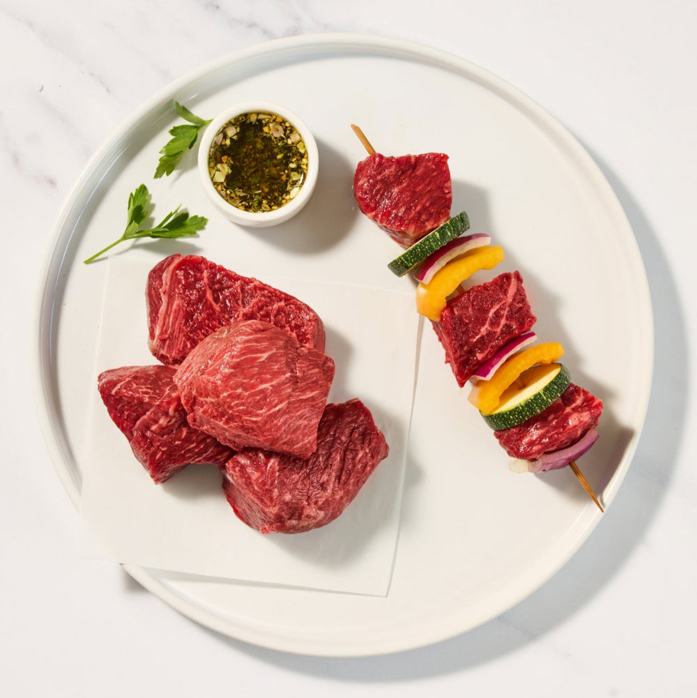 Wagyu Kabob Meat Raw